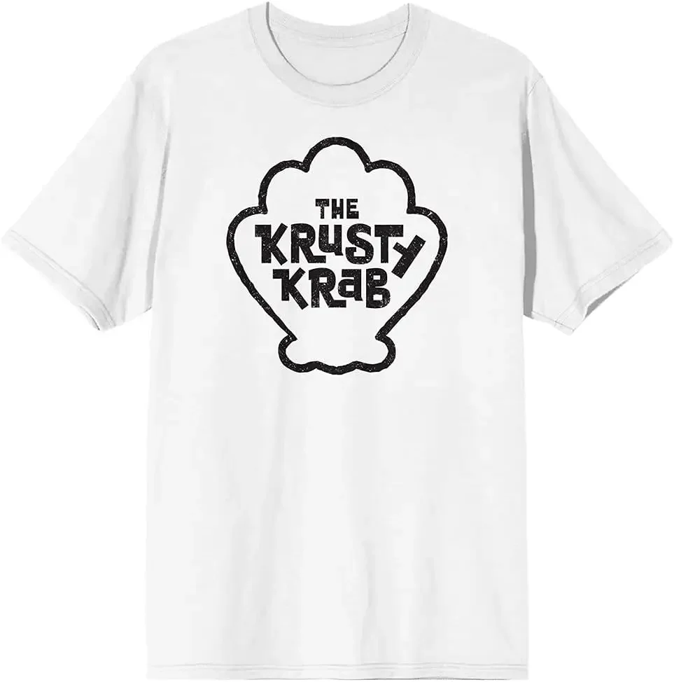 Bioworld The Krusty Krab  Tees High Quality 100%Cotton Short Sleeve