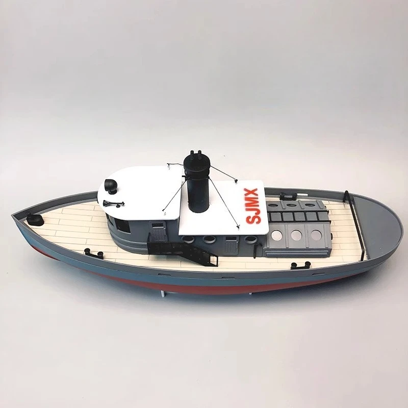 1/72 Tugboat Assembly Model KIT Version Static and Remote Control Brushed Electric Boat Set Universal Ship Model Toys