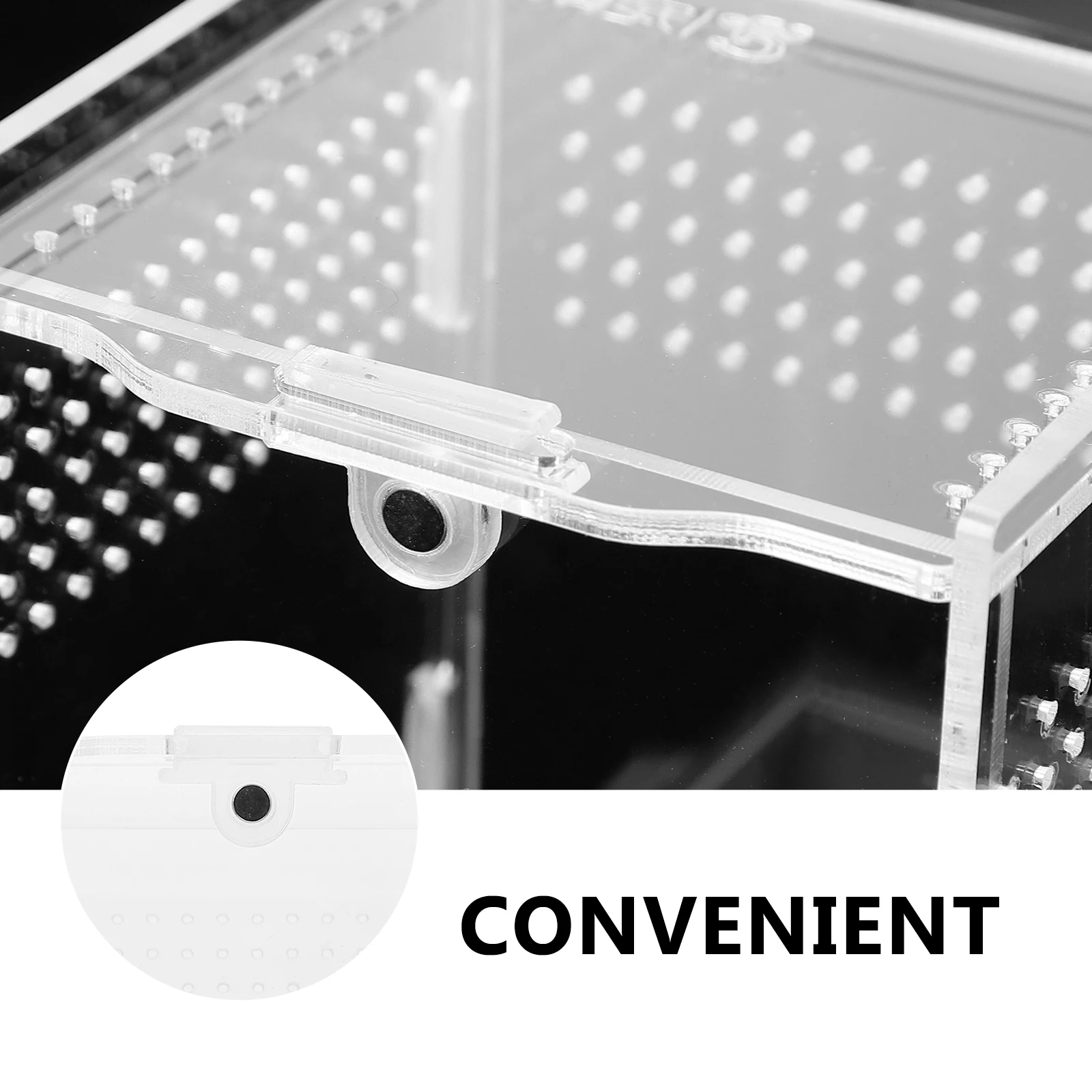 

1Pc HighTemperature Resistant Acrylic Reptile Terrarium Transparent Climbing Box For Spiders Geckos Snakes