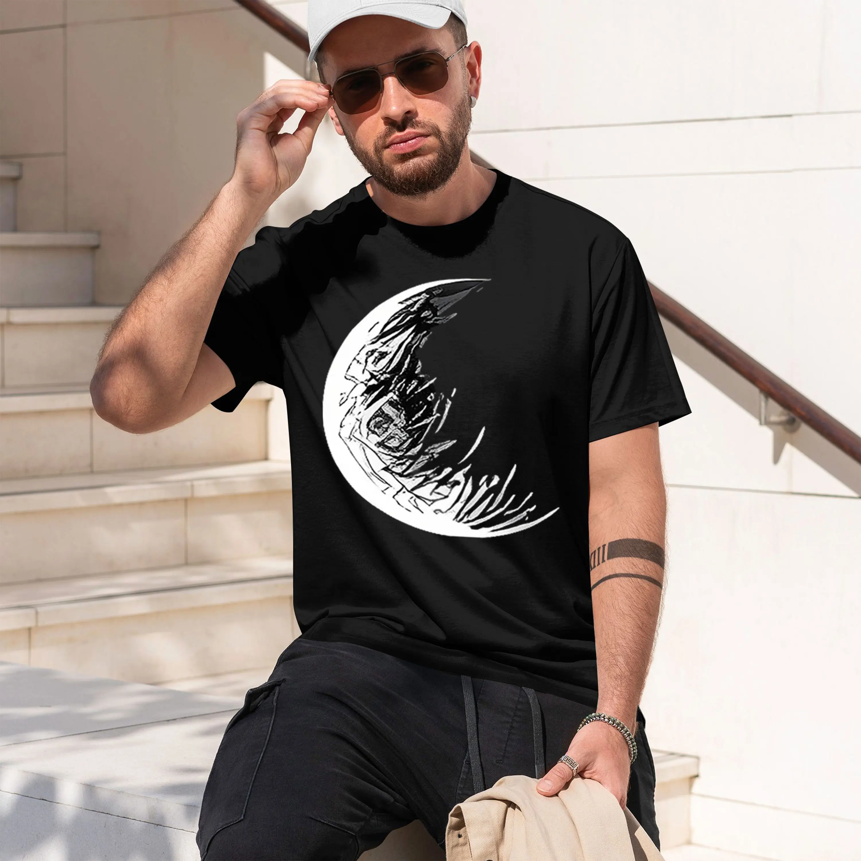 Men'S Fashion Looks 2026 - เสื้อยืดคอกลมแขนสั้นทรงหลวมสไตล์ลำลองแฟชั่นพิมพ์ลายกราฟิกผ้าฝ้ายแท้ 100% รุ่นใหม่ปี 2026 สำหรับผู้ชายฤดูร้อน
