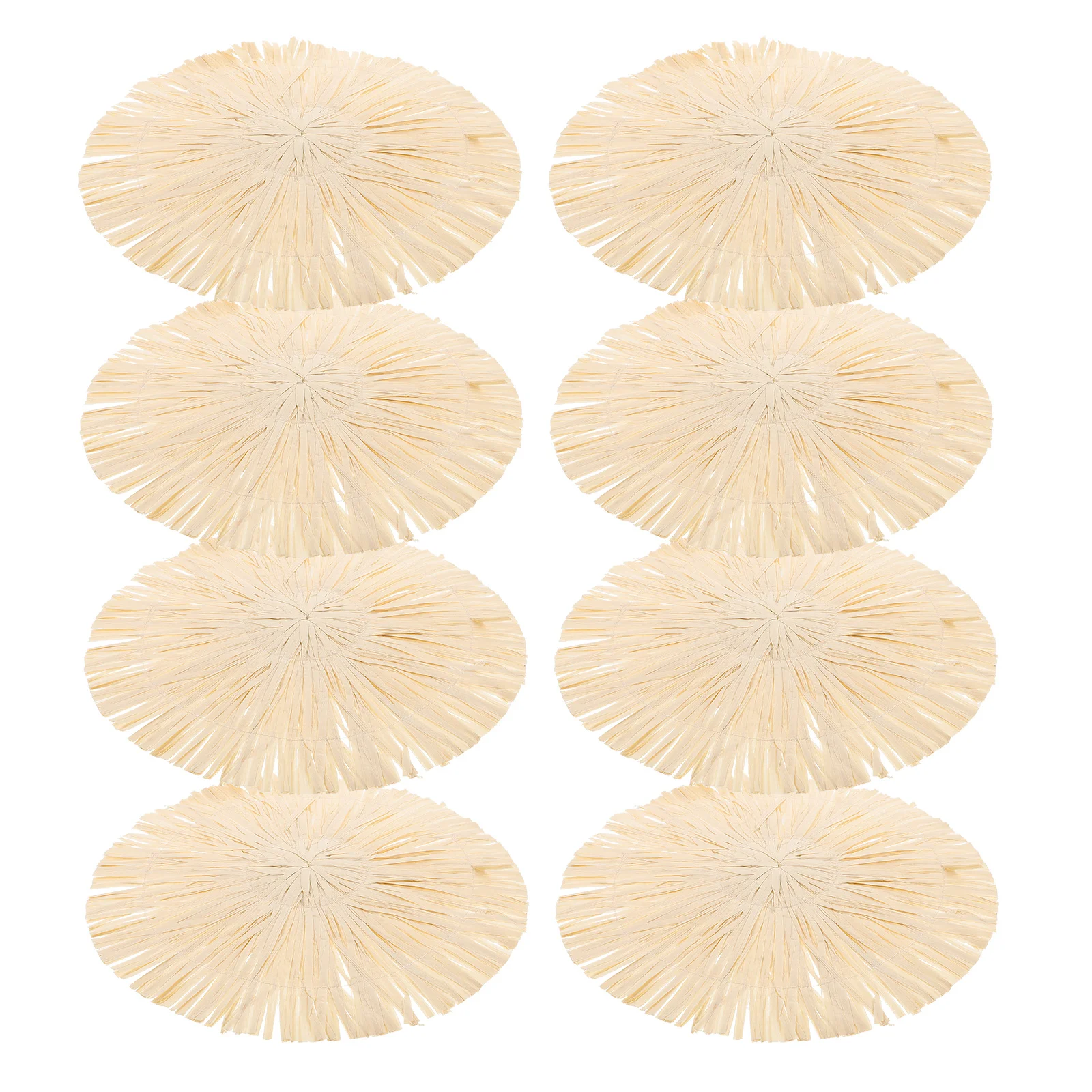 

8Pcs Paper Cup Coasters Hawaiian Style Decorative Cup Mats Heat Resistant Table Mates Small Drink Coasters Home Dining