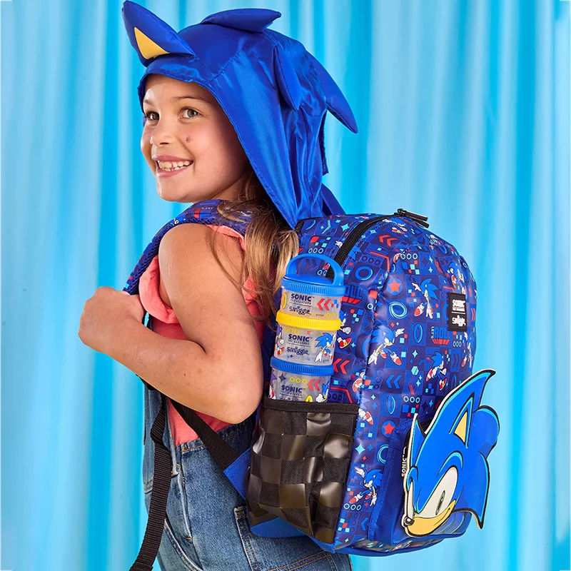 Genuine Australian Smiggle Backpack Student Stationery Sonic Series Backpack Cartoon Birthday Gift