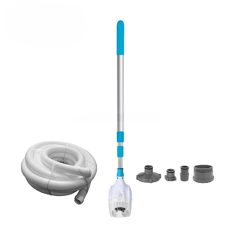 New Design handheld vacuum cleaner for Swimming Pool Light Blue with 5m hoses intex