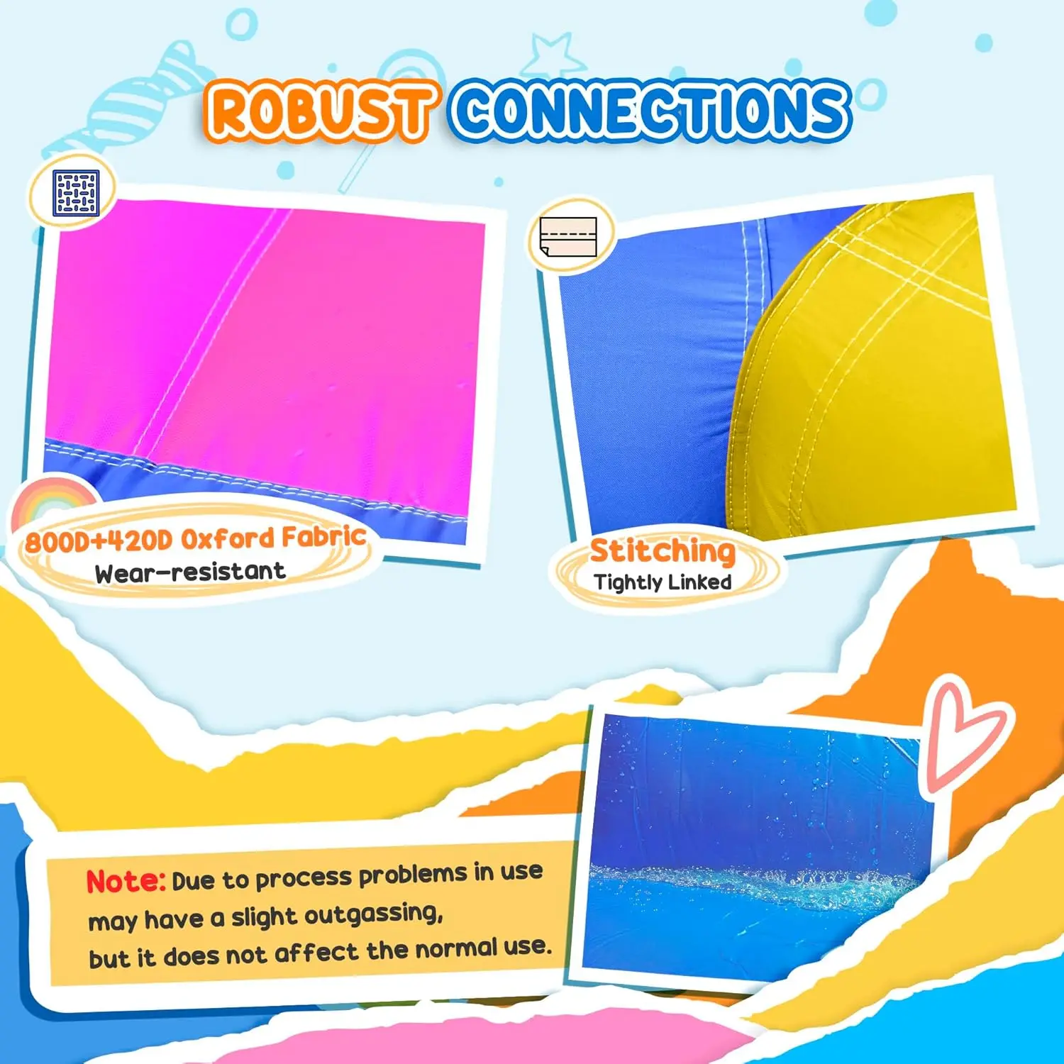 Nadmuchiwana zjeżdżalnia wodna Bounce House z trampoliną, ścianką wspinaczkową, armatką wodną, obręcz do koszykówki, brodzikiem, 450W dmuchawa, Uni