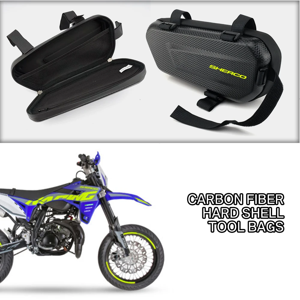 EVA Hard Shell Thickened Fabric Motorcycle Storage Bag Side Bag For Sherco SE SE-F SE-R SEF-R SEF SER 125 250 300 450 500