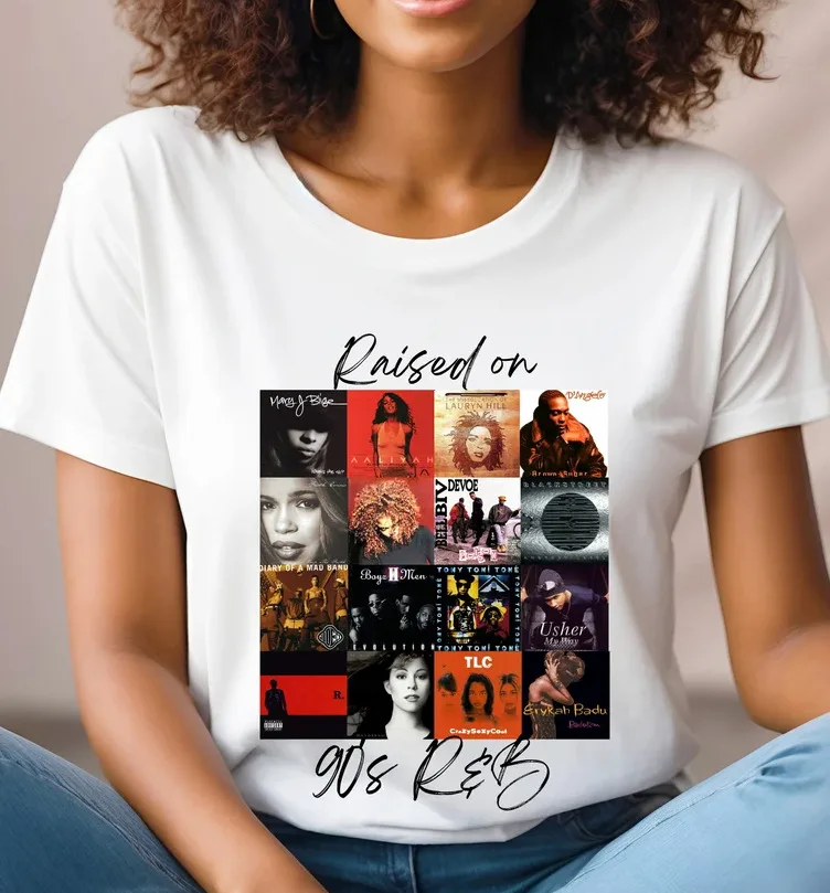 R & B Criado em 90 Album Cover Shirt, Music Artist Lover Shirt