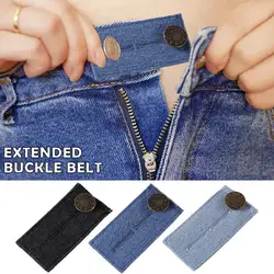 Botón expansor de cintura para pantalones vaqueros, extensor de cintura elástica, botón de extensión de cinturón, extensores de mezclilla ajustables, botón de ajuste fácil