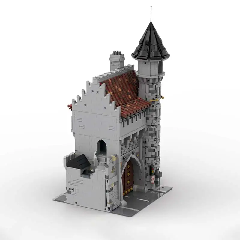 Hot Selling MOC Building Blocks Architecture Model Medieval Castle Door Assembly Kits Museum Displays Bricks Toys Kids Souvenirs