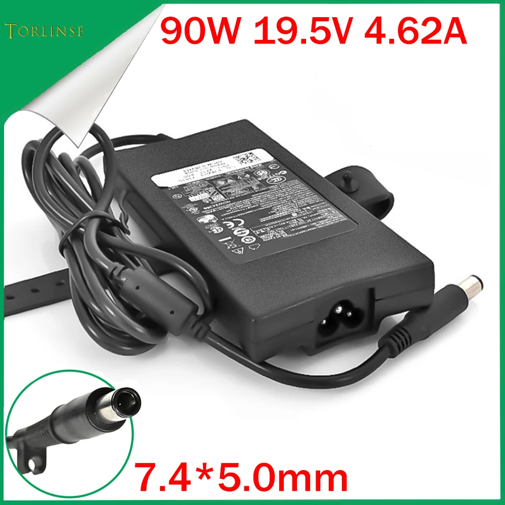 19.5V 4.62A 90W Adapter do laptopa Dell E4300 E5410 E6320 E6400 E6430 3521 Inspiron N5110 zasilacz ładowarka DC 7.4*5.0mm