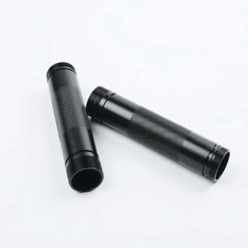 

High Precision CNC Machining Parts Rapid Prototyping Service Anodized Aluminum Alloy Precision Turned Black Knurled Cylinder