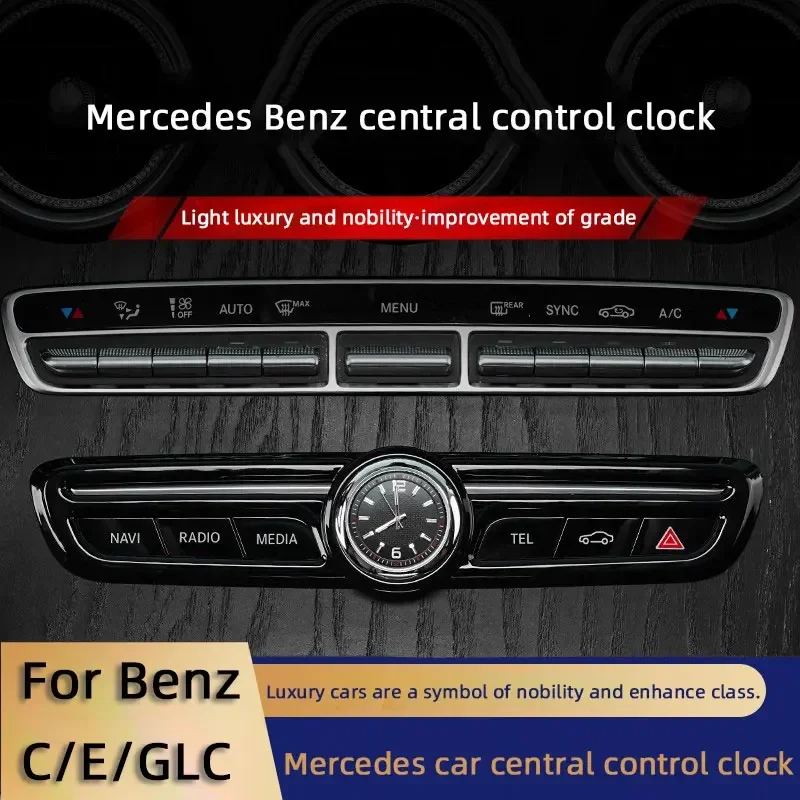 

Special Clock Watch For Mercedes Benz C E Class AMG E300l C200 GLC260l Central Control Modified Car Interior Supplies Decoration