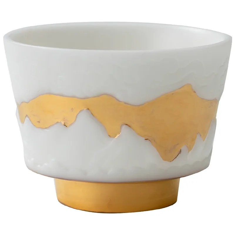Suet jade porcelain master white porcelain personal special tea single  tea