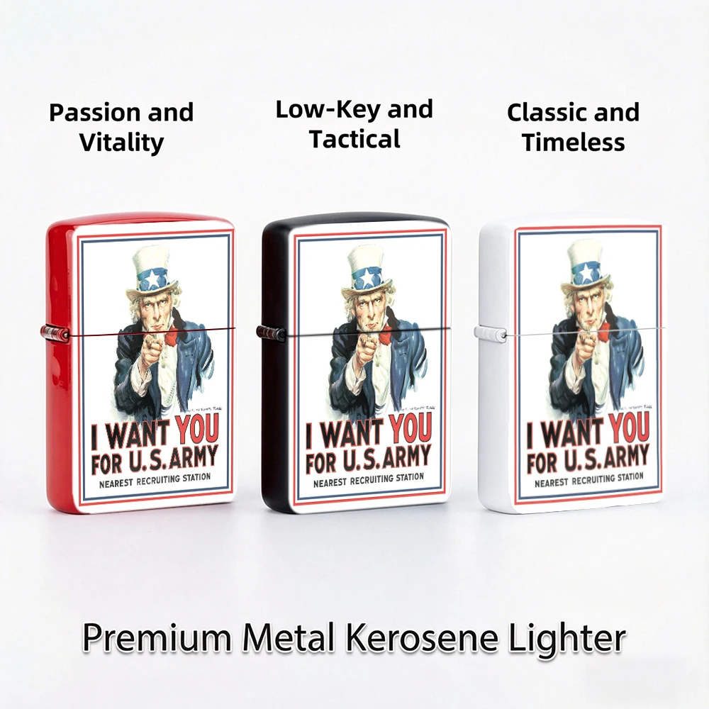 ヴィンテージフリップトップライター、アンクル・サム「I Wa - Vintage Collectible Lighters のレビューと価格