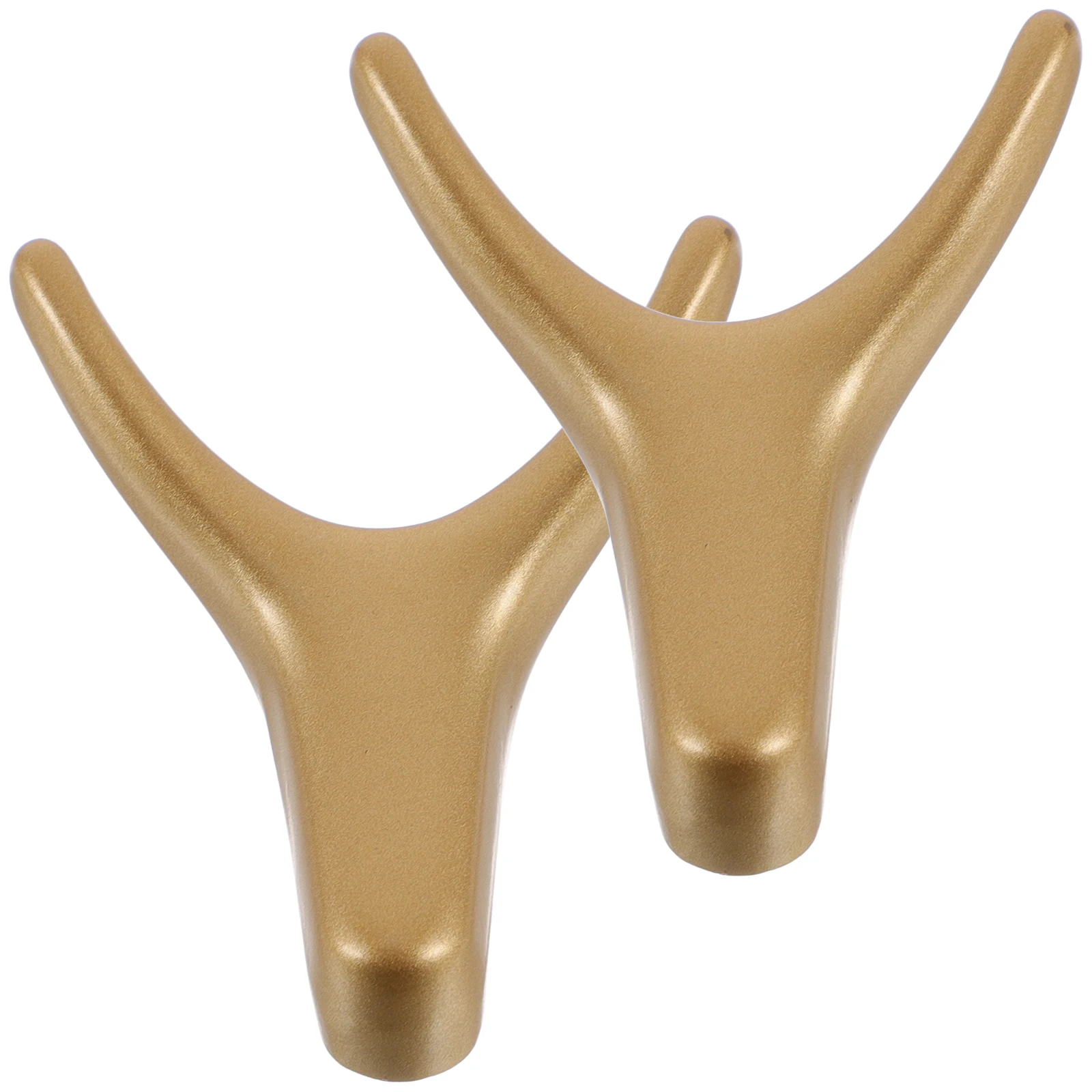 

2pcs Horn Shaped Wall Zinc Alloy Coats Hanger Decorative Key Hooks Metal Wall Mount Coat Hooks for Bedroom Bathroom Living Room