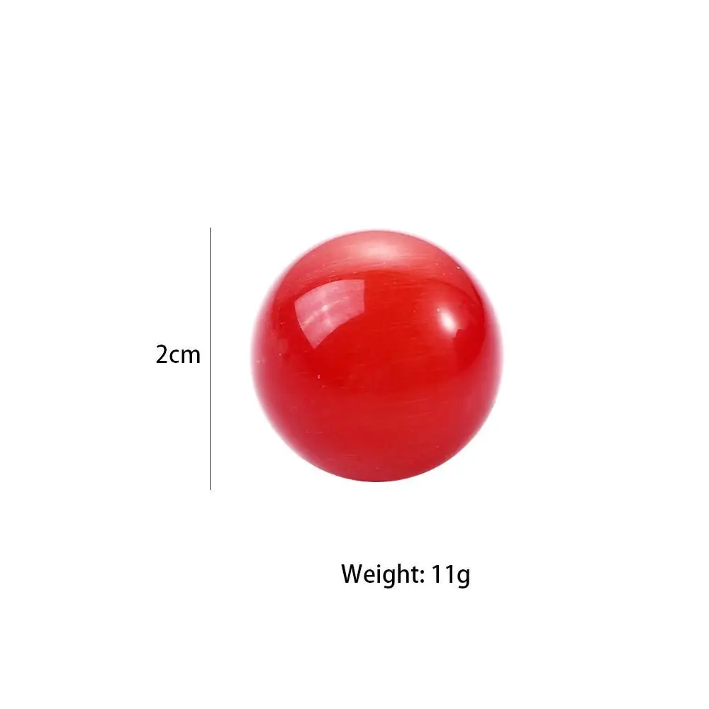 Sfera di cristallo Decorazione colorata per ufficio Giochi di marmo Biglie di vetro Palla di vetro Giocattoli Sfera colorata dell'occhio di gatto Pietra dell'occhio di gatto