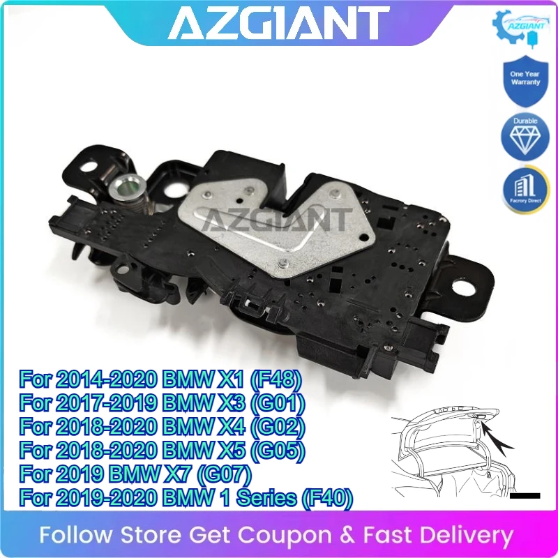 

AZGIANT Car Trunk Lid Lock Release Actuator Motor 5Pin for BMW 1 Series F40 X1 F48 X3 G01 X4 G02 X5 G05 X7 G07 51247441014