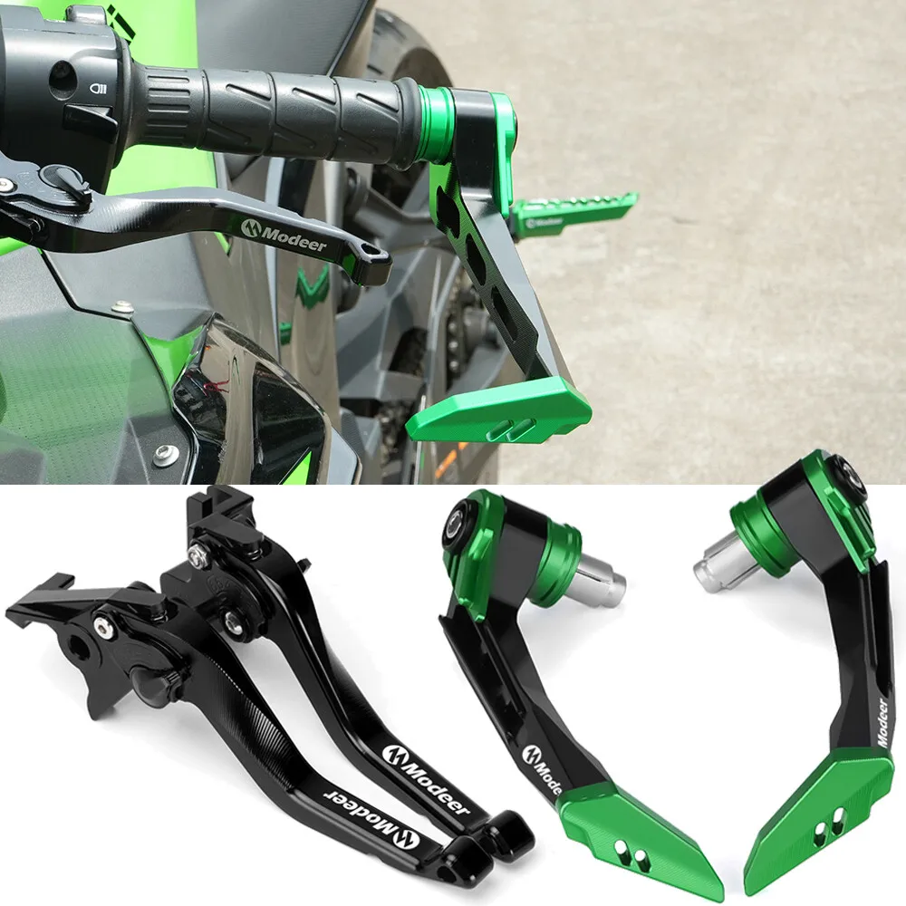 

Alloy Motorcycle Brake Clutch Lever Handguard Protector For Kawasaki Z900 Z650/RS NINJA 650R VERSYS 650 VULCAN/S 650cc 2017-2020