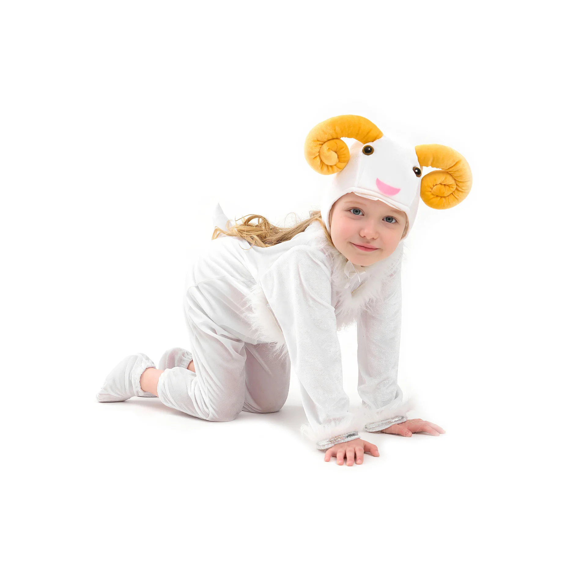 

SXL Girls' Cosplay Sheep Costume Halloween Outfit Children's Traditional Chinese Clothing Stage Performance Dress