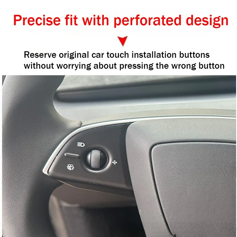 For Tesla Model 3 Highland Model Y Juniper ModelYL Steering Wheel Button Sticker Protective Cover Patch Interior Car Accessories - view 3