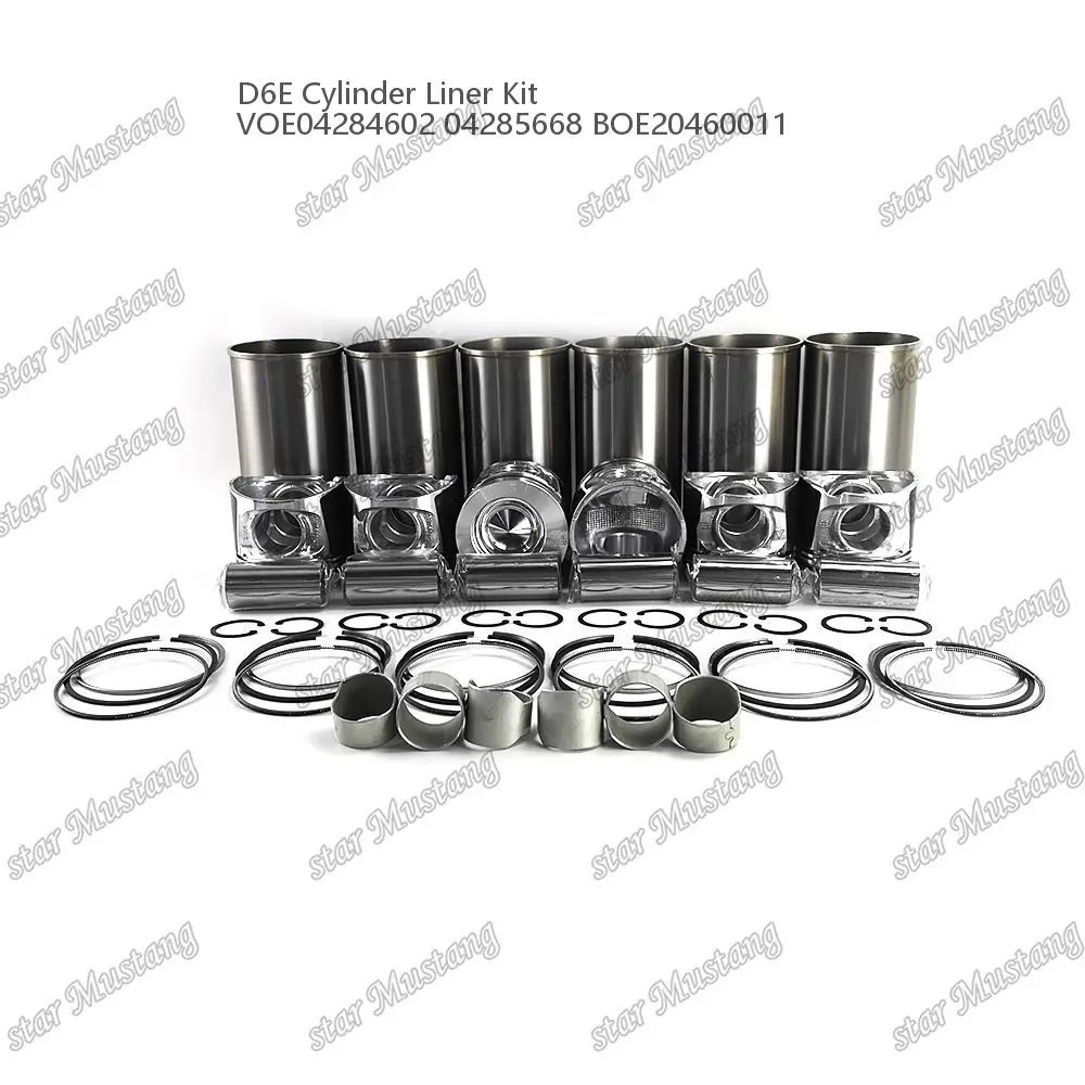 D6E Cylinder Liner Kit VOE04284602 04285668 VOE20460011 For VOLVO DEUTZ Diesel engine parts