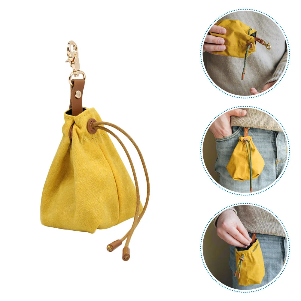 

Lightweight Training Pouch With Belt Clip Treats Food Waist Bag Drawstring Buckle Free Hands Design For Outdoor Dog Walking