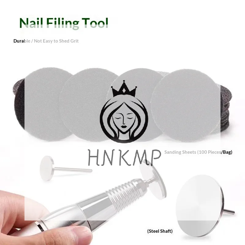 Nail Drill Bit Disk 50Pcs White Sanding Paper for Pedicure Foot Care Tool Professional Grinding Pads for Callus Removal Routine