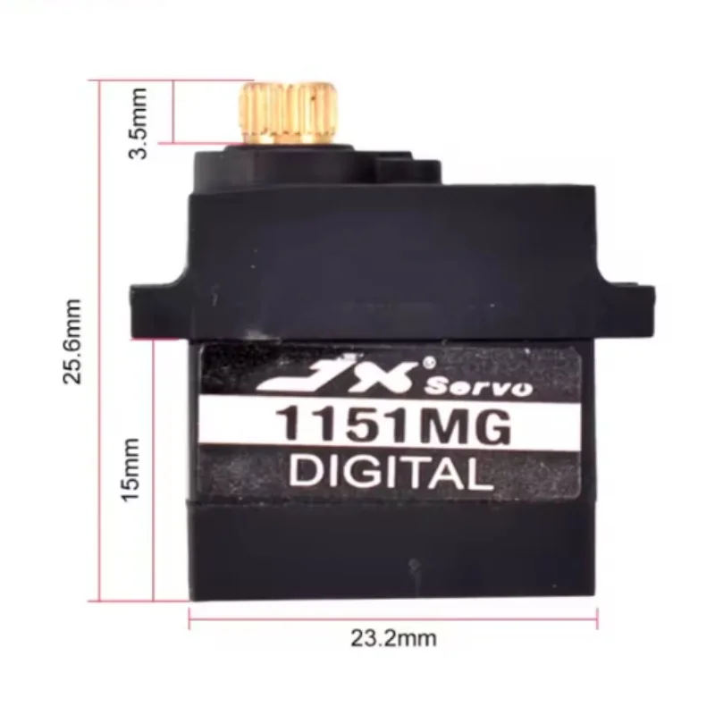 JX 서보 PDI-1151MG 3.6KG RC 헬리콥터 자동차 로봇 보트 용 미니 6V 방수 디지털 코어 서보