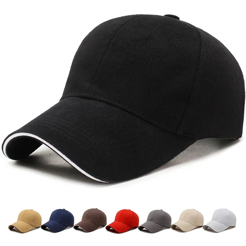 

Men's Cotton Classic Baseball Cap Adjustable Buckle Closure Dad Hat Sports Golf Cap Casual Hip Hop Dad Hats For Men
