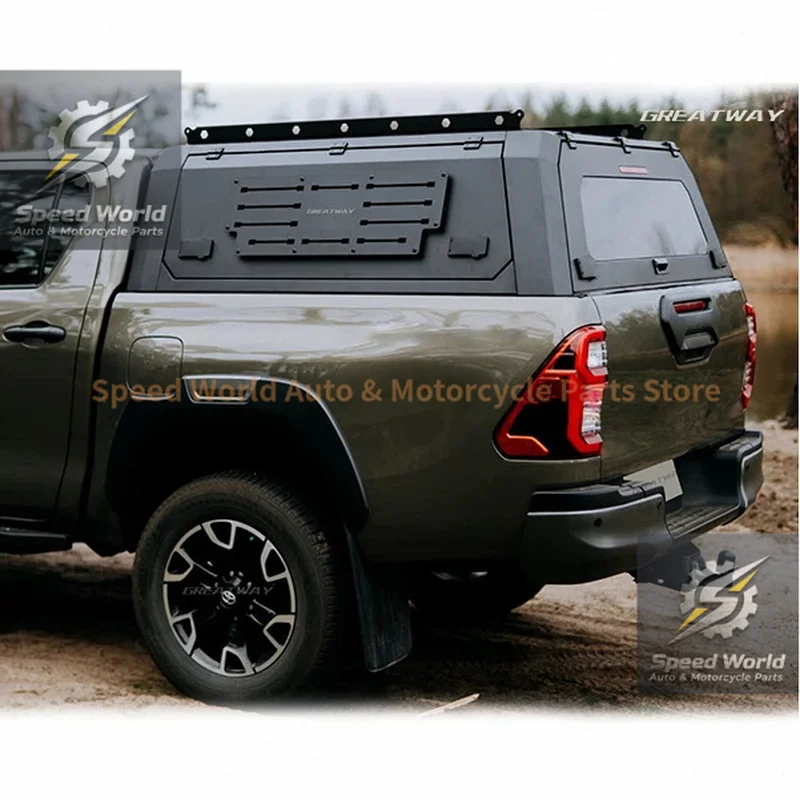 Greatway4X4 Aluminum Alloy Topper Camper Pickup Tonneau Cover 4X4 Truck Dmax Canopy For RANGER F-150 SILVERADO HILUX Waterproof
