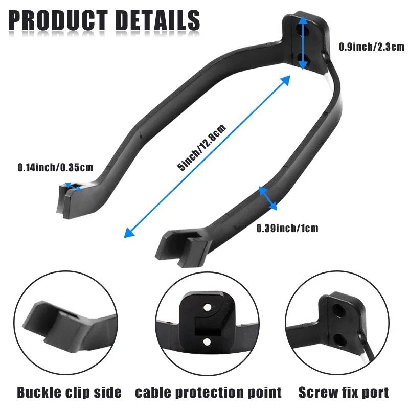 Guardabarros trasero para patinete eléctrico, soporte para Xiaomi M365, M187 Pro, 1S, cubierta de gancho para salpicaduras de neumáticos, tapa de tornillos, guardabarros con luz trasera