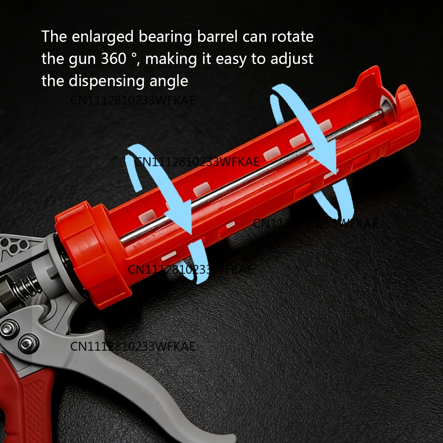 2PCS 360° Rotating Multi-function Manual Caulking Guns Glue Seals for Doors and Windows Silicone Filling Hand Tool