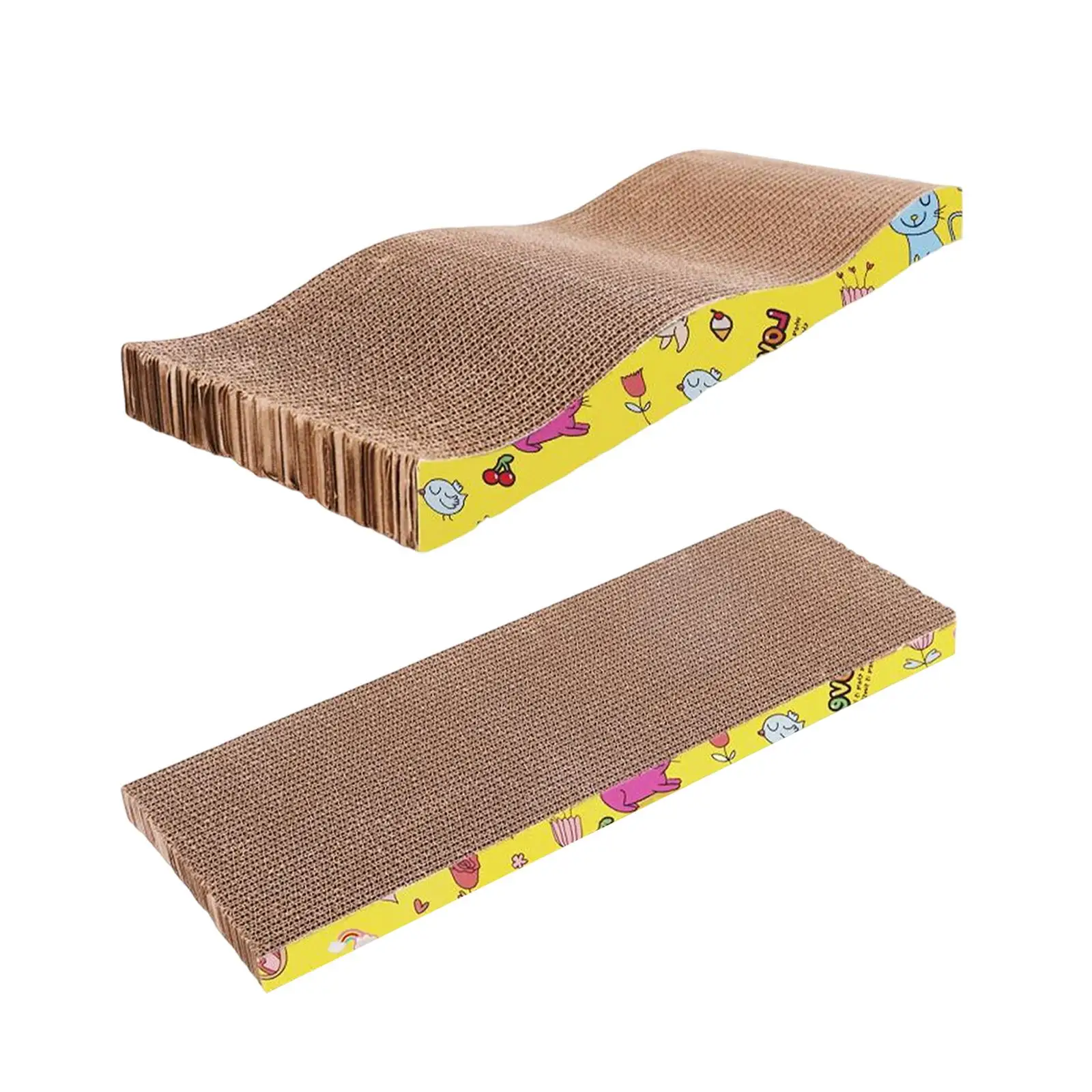 Corrugated Cat Scratcher Cardboard Scratching Furniture Protection Lounge Mat