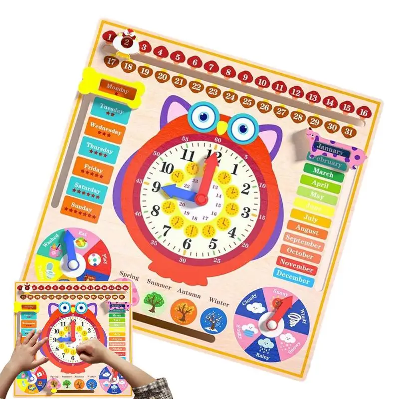 Daily Calendar For Kids Children Developmental Montessori Weather Board Learning Education Toy For Preschoolers For Classroom