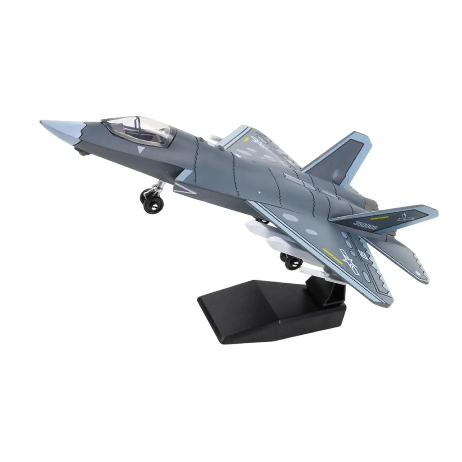 

DIY J35 Fighter Jet Airplane Assembly Blocks Children's Toy Multipurpose Plane