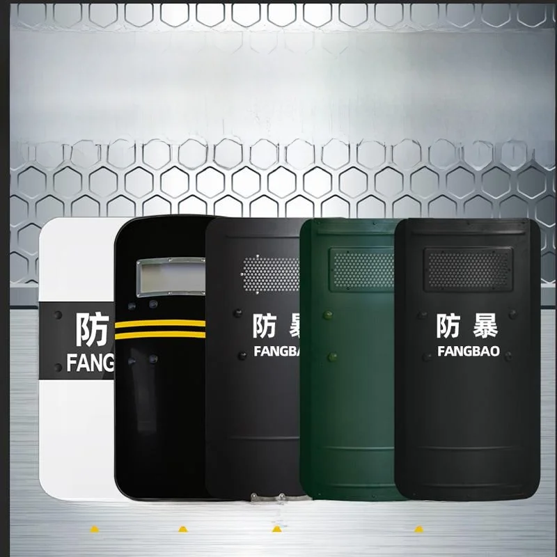 高強度セキュリティシールド、堅牢耐久設計、キャンパスパトロール用、防爆・耐切創保護装備