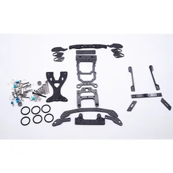 mini 4wd carbon pivot set swing fish car parts MS chassis suspension carbon full setting mini 4wd spring for tamiya car