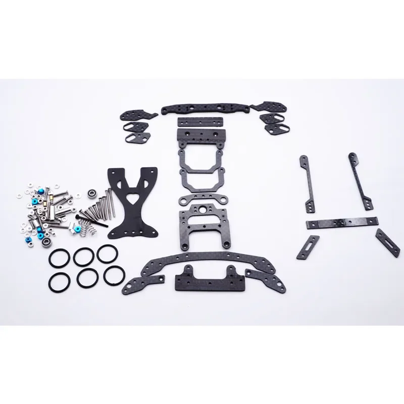 mini 4wd carbon pivot set swing fish car parts MS chassis suspension carbon full setting mini 4wd spring for tamiya car