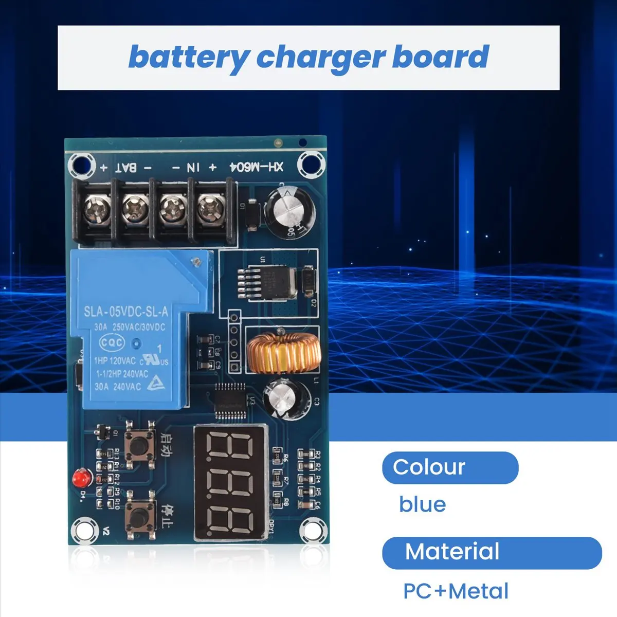 A40I XH-M604 Battery Charger Control Module DC 6-60V Storage Lithium Battery Switch Protection Board
