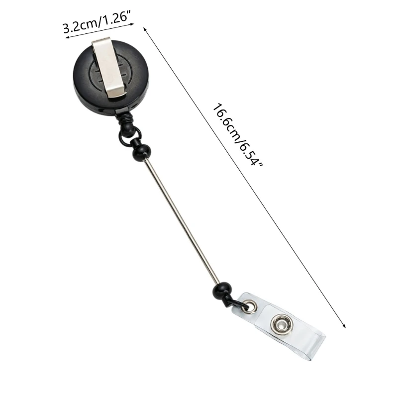 Badge Reels Retractable Badge Holder with Belt Clip Heavy Duty ID Badge Holder for Nurse Doctor Hospital Office Staff