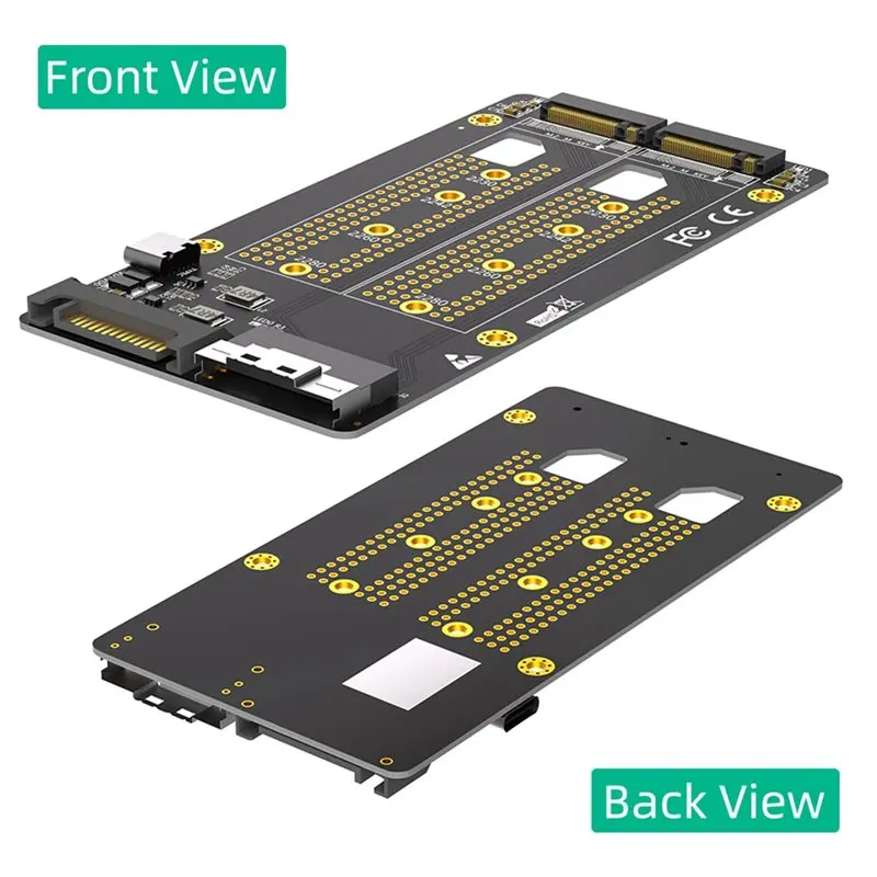 Stylish-2X Dual 2X M.2 NVME SSD To SFF-8654 8X Adapter (Pcie Bifurcation Motherboard Is Required)