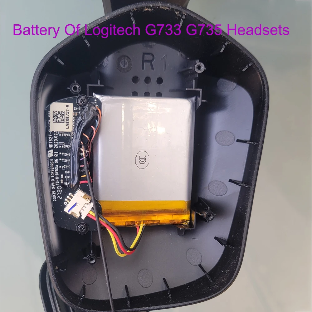 

3.7V 1500mAh Replacement Battery Of Logitech G535 G733 Wireless Game Headset Headphones , A battery 1:1 Copy to Original