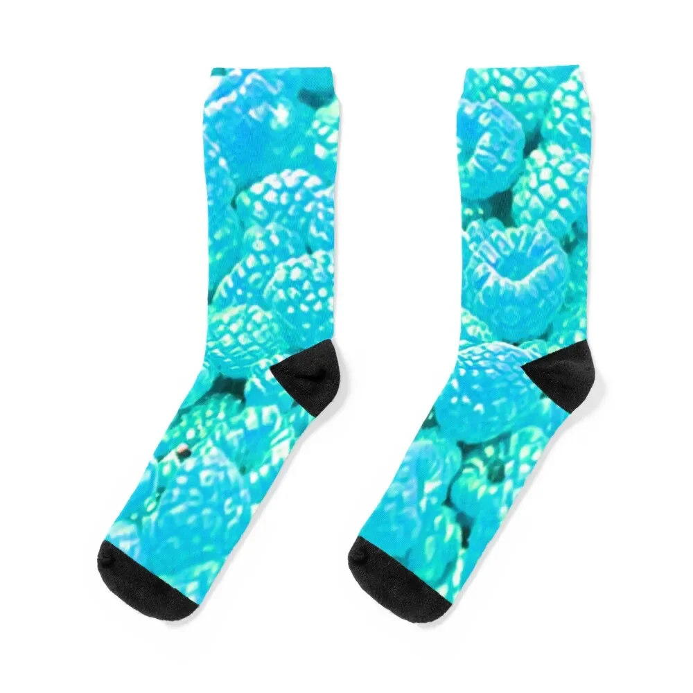 Blue Raspberry Socks winter gifts warm winter gym Girl'S Socks Men's