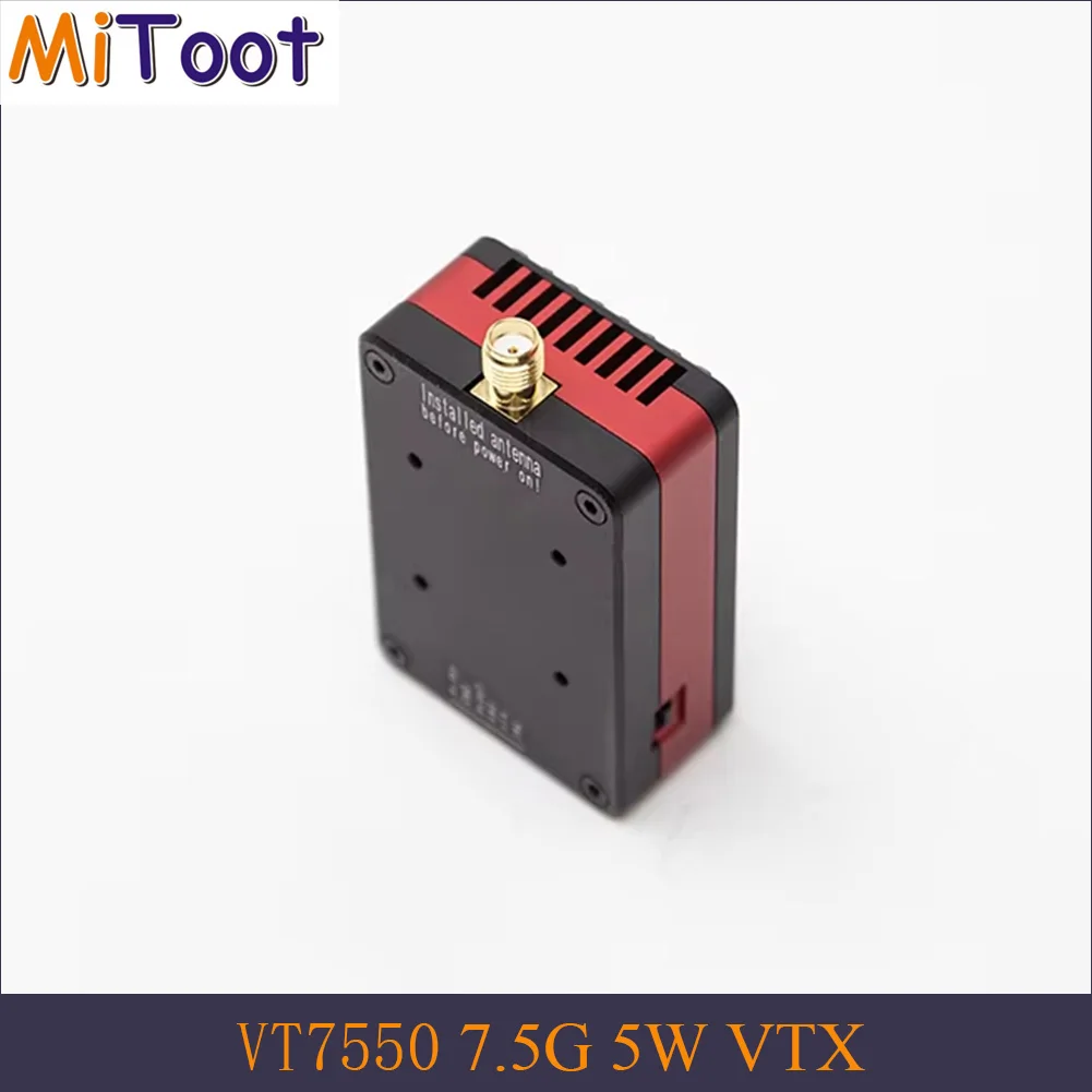SKYZONE 7,5GHz 5W Hochleistungs-VTX Video-Sender mit CNC-Gehäuse VT7550 für Langstrecken-RC-FPV-Drohnen und -Flugzeuge