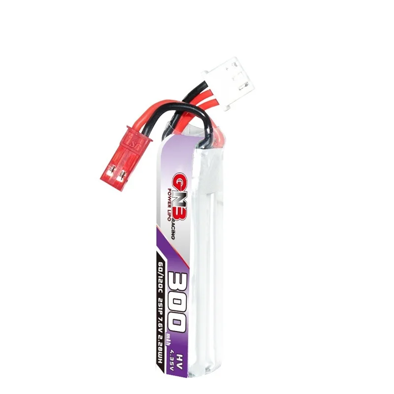 GAONENG GNB 2S 7.6V 300mAh 60C/120C Lipo Battery For Remote Control Toys Model UAV FPV  Drone 7.6V Battery With JST Plug