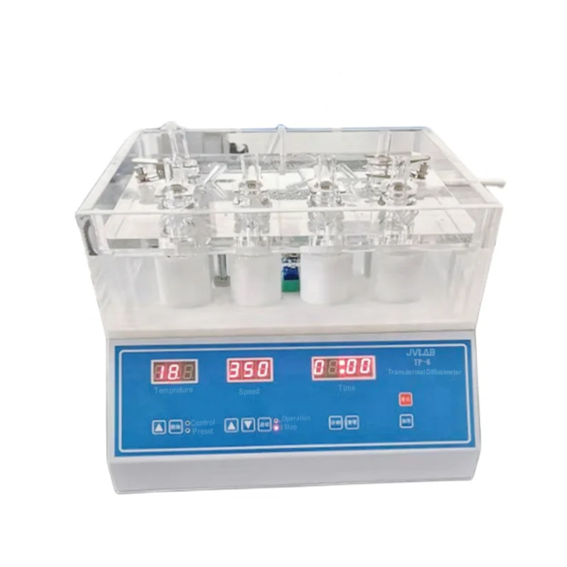 TP-6 Diffusion Apparatus Laboratory Transdermal Diffusimeter For Medicine And Cosmetic Test 6  Cups Capacity 15 ML