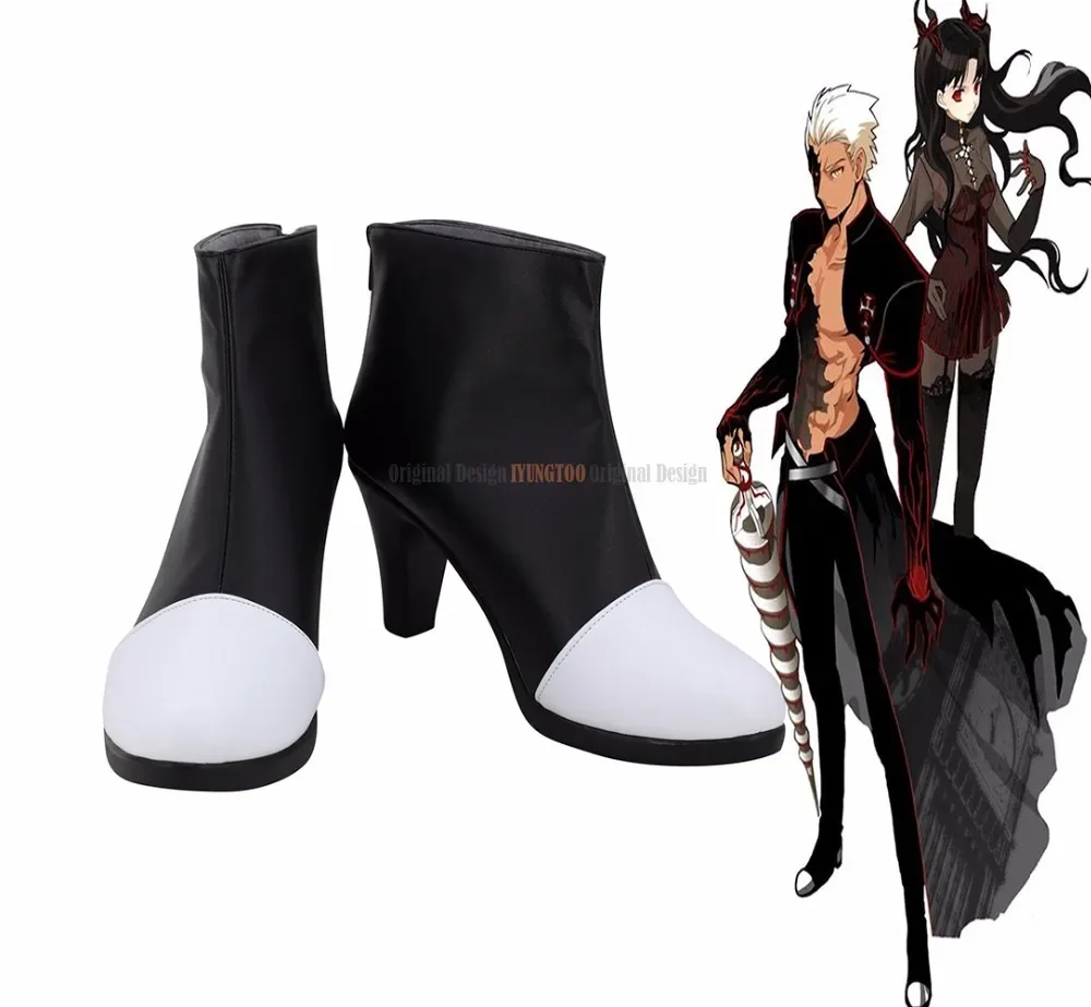 

FGO Emiya Shirou Shoes Cosplay Fate Grand Order Emiya Shirou Cosplay Boots High Heel Shoes Anime Unisex Shoes