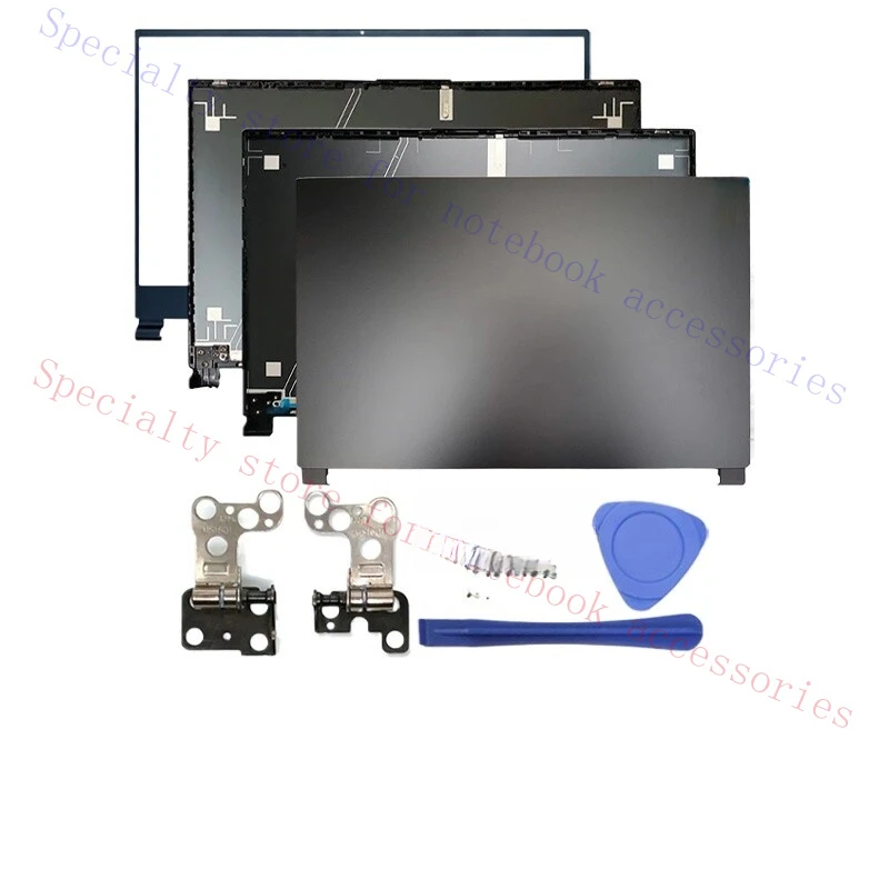 TTT+ For MSI Delta 15 MS-15CK Top Case LCD Back Cover/Front Frame/Hinges Black