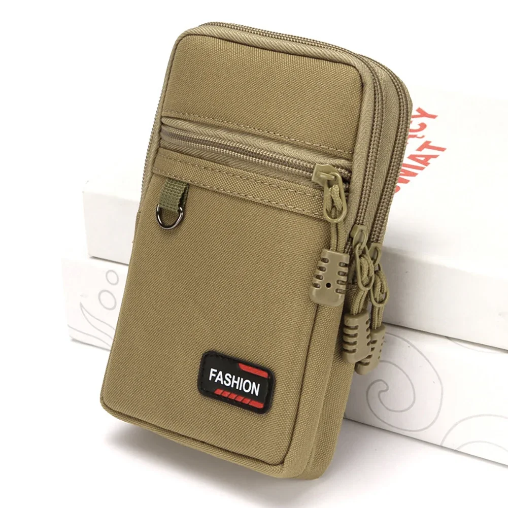 7 بوصة الهاتف الحقيبة حزام الخصر حقيبة المحمولة الرجال عملة الهاتف المنظم حقيبة النايلون مقاومة للاهتراء للتخييم في الهواء الطلق الصيد #4