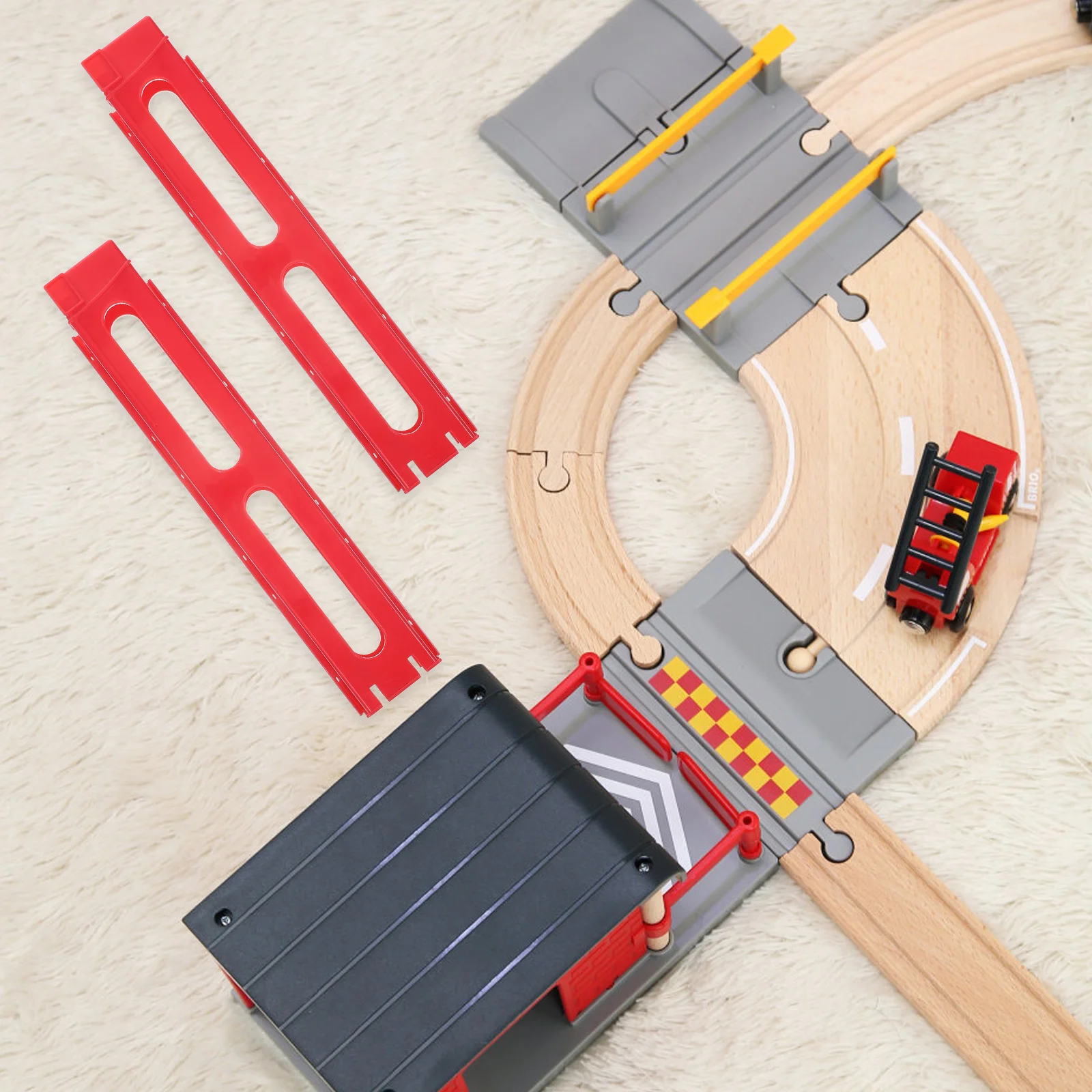 Clip de extensión de tren Domino para niños, dispensador automático, juego de construcción duradero para niños pequeños, regalo educativo, 3 uds.