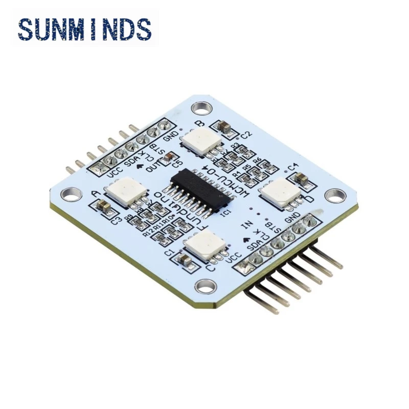 White RGB module 74HC595 controls 4 RGB LED display 5V for Arduino MCU